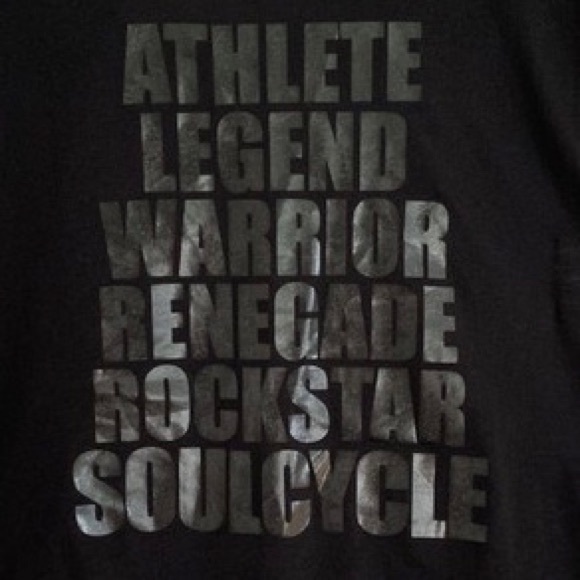 SoulCycle Athlete Mantra Logo black t-shirt - Picture 3 of 5